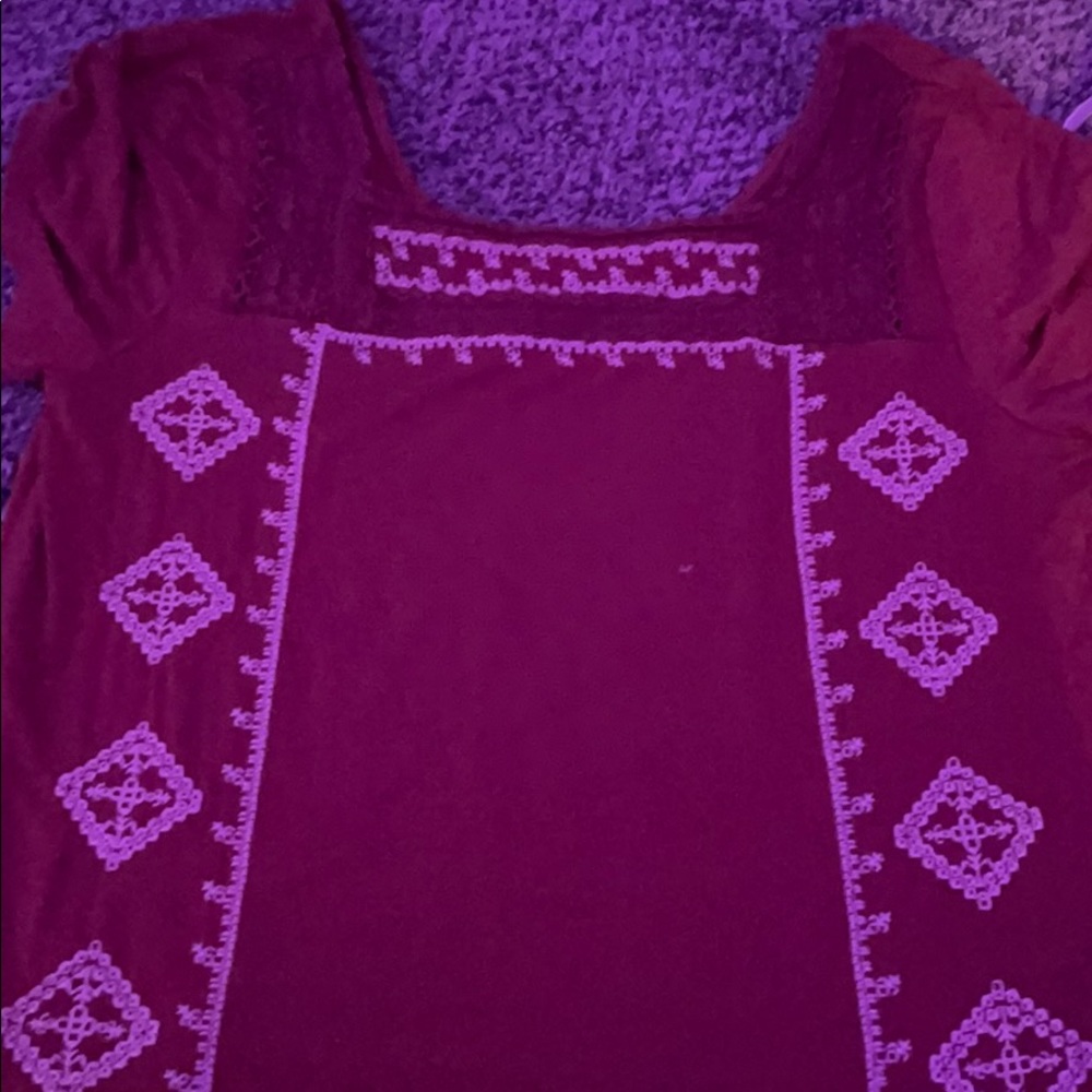 Red Knit Crop Top